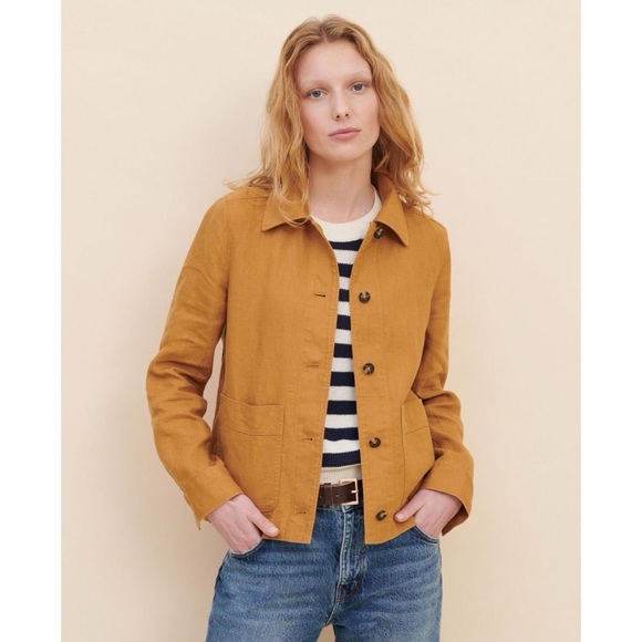 Comptoir des Cotonniers Linen Panama Work Jacket - Picture 2 of 4